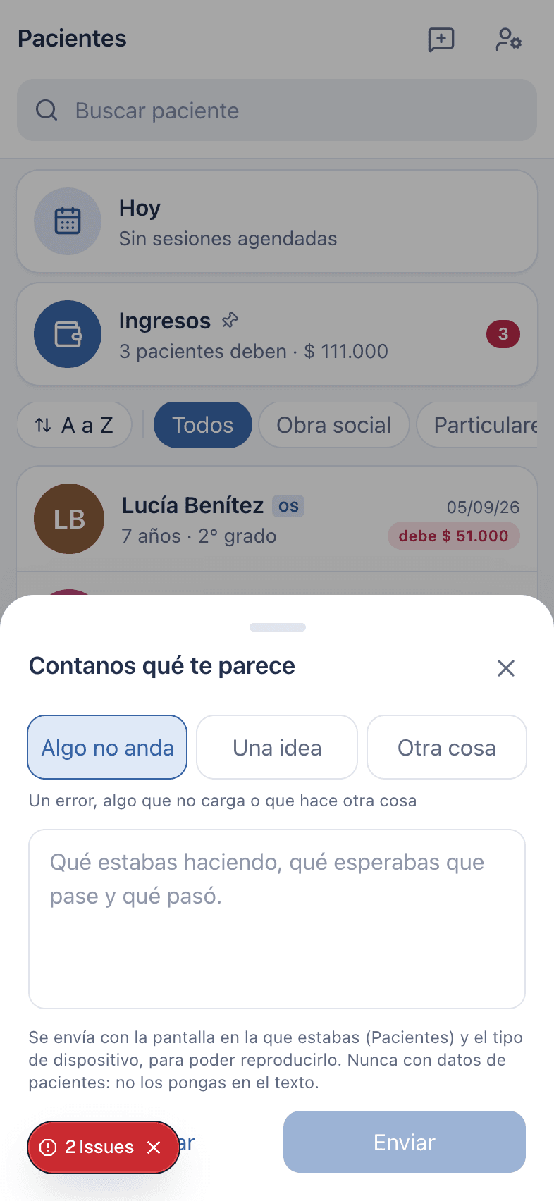 Captura: Contanos qué te parece