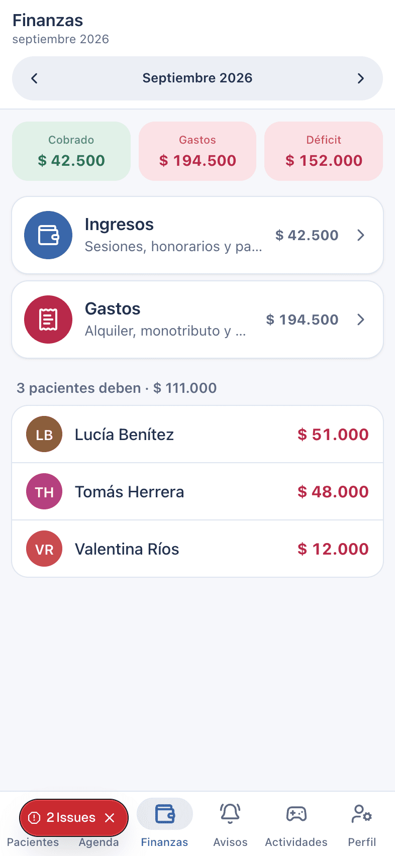 Captura: El resumen del mes